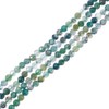 nbeads Approx. 246pcs 3mm Micro Faceted Gemstone Beads, Natural Moss