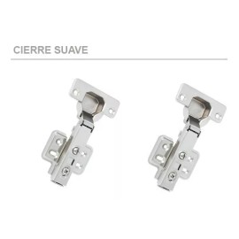 Herrajes Guerrero Bisagra Bidimensional Recta 35mm De Cierre Suave Precio 1 Pieza