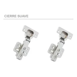 Herrajes Guerrero Bisagra Bidimensional Recta 35mm De Cierre Suave Precio 1 Pieza
