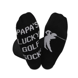 Golf Gift for Grandpa Dad's Lucky Socks Novelty Golf Socks for Men Father's Day Gift, Lucky Golf Papa Eu