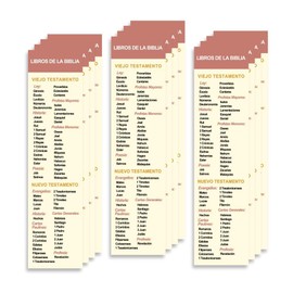 Spanish Christian 8X2inch Bookmark with The Books of The Bible Packs | Marcador en Español con Los Libros De La Biblia (Pack of 12)