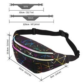 Mococito Bum Bag and Belt Bag for Men and Women, Waterproof Material, Large Capacity, Suitable for Outdoor Activities, Work and Daily Use, s