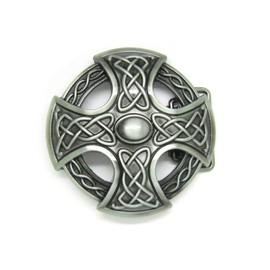 MASOP Round Celtic Cross Knot Belt Buckle Vintage Retro Keltic Germanic Belt Buckles