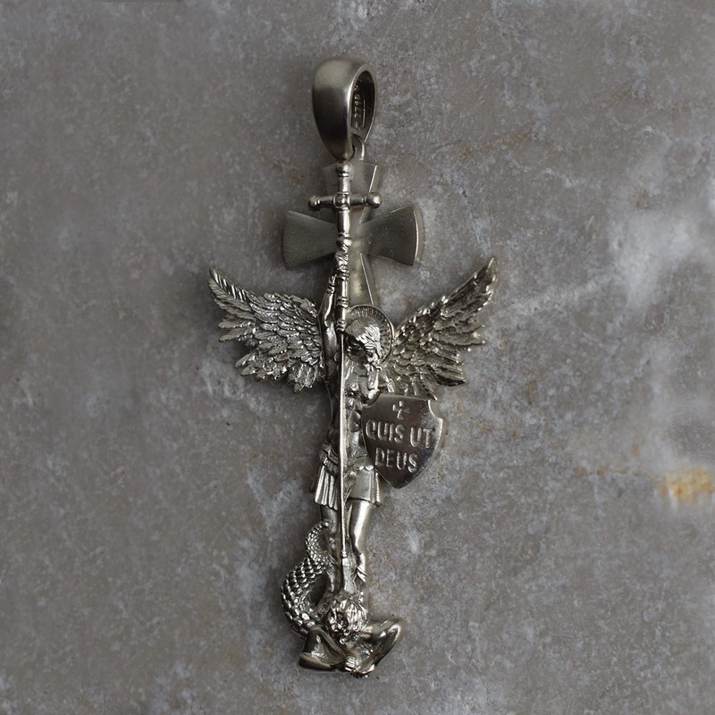 KAPRIBE Sankt Michael Anhänger aus 925er Silber