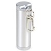 P's GEAR Portable Ashtray - Ash Cylinder Slim Silver Satin