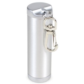 P's GEAR Portable Ashtray - Ash Cylinder Slim Silver Satin