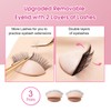 Miuffue 3 Pairs 2 Layers Eyelash Practice Eyelids for Mannequin