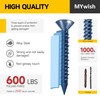 Mywish 100Pcs 3/16 x 1-3/4 Concrete Screws, Stucco Anchors with