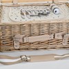 Multifunctional Wicker Picnic Basket Set for 2 with Blanket and