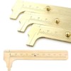 Portable Vernier Caliper, Brass Caliper Ruler Measuring Tool with Single