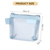 sourcing map Mini Zipper Mesh Bag 3" x 5", 5