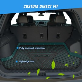 Nilight Cargo Mats for Chevy Equinox GMC Terrain 2018 2019 2020 2021 2022 2023 2024,All Weather Protection Heavy Duty Cargo Liners