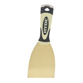Hyde Tool 06421 3-Inch Stiff Putty Knife, Brass