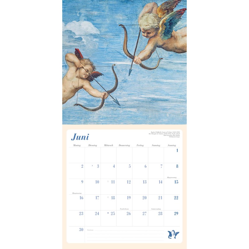 DUMONT Angel 2025 Brochure Calendar, 30 x 30 cm, Wall