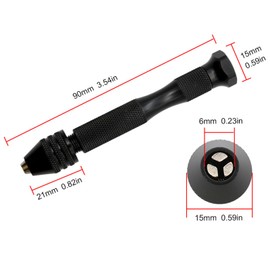 Set of 26, Hand Drill, Micro Drill, Pin Vice, Precision, DIY Tools, Noise-Free, No Drilling, No Power Supply, Drill Blade 0.02 - 0.1 inches (0.5 - 3 mm), Convenient to Carry, Works with Crafts, Carving, Jewelry, Souvenirs, Woodworking, Plastic, Rubber, T