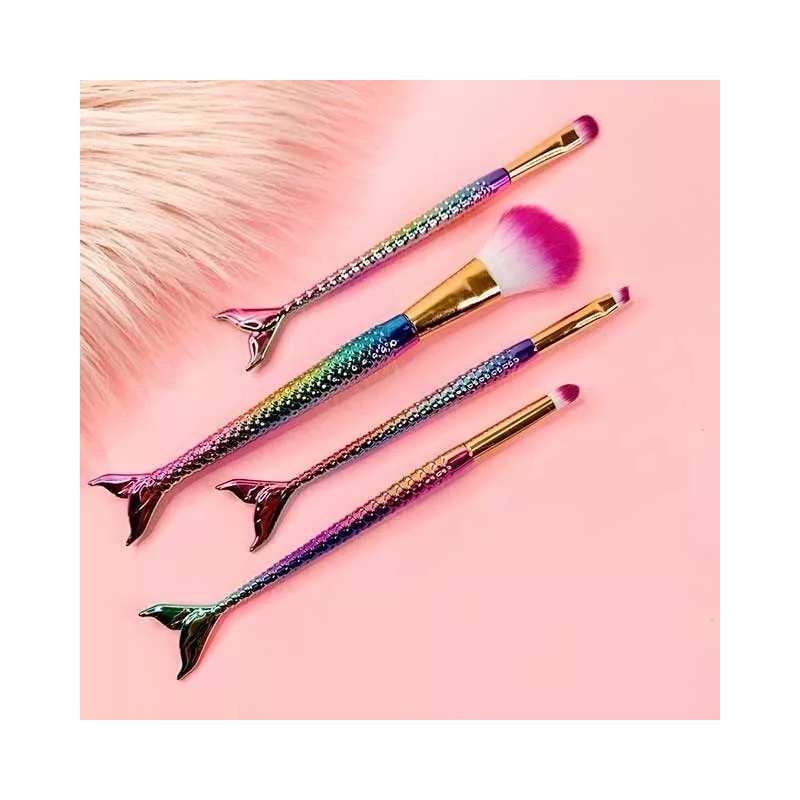 KH Brochas Sirena Maquillaje 12 Sets De 4pz Mayoreo Regalo
