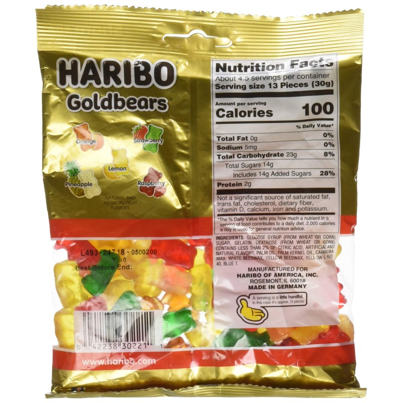 Haribo Gold Bears 5oz Bag