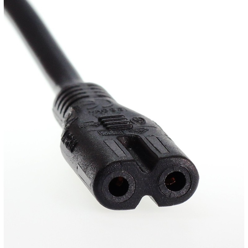 shortix Short Power Cable (Power Cable with Euro Flat Plug