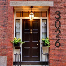 12 Inch Large house Numbers for Outside Modern,Metal House Numbers Black Large Address Numbers For House Matte Black House Numbers Floating Flush Mount Aluminum Home Address Numbers 2