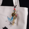 KOMBIUDA Elegant Keychain Pendant Whistle Brass Outdoor Survival Tool Dragon
