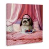 Stupell Industries Adorable House Bunny Rabbit Breakfast In Bed Pink,