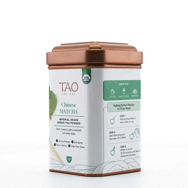 Tao Tea Leaf Organic Matcha Green Tea - 113g Green