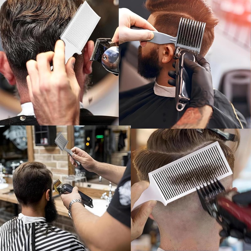 Itadaku 3-Pack Fade Comb Set, Curved Fade & Positioning Comb