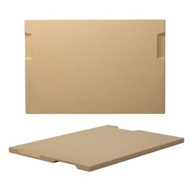 ROCKSHEAT Large Pizza Stone, 20"x13.5" Rectangular Pizza Stone for Oven Grill BBQ, Baking Stone for Pizza Bread with Unique Built-in 4 Handles Design