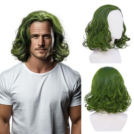Tembol Joker Cosplay Green Wig for Men & Women - Perfect for Joker Costume & Clown Wig