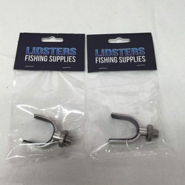 2 Stainless Steel Fishing U Rod Rests Carp Coarse Rod Pod Lidsters Tackle