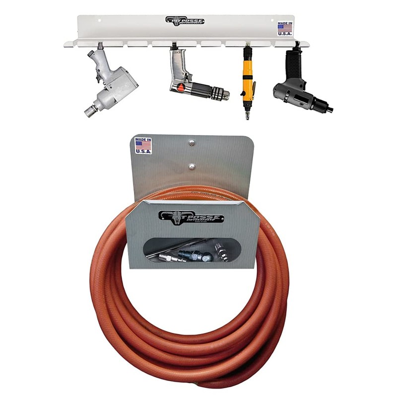 Pit Posse PP3359 Air Tool Pneumatic Rack Holder and Air