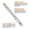 sourcing map T30 Security Torx Bit 1/4" Hex Shank 3"