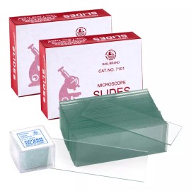 Generic 100pzs De Portaobjetos Y 100 Cubreobjetos Para Microscopía