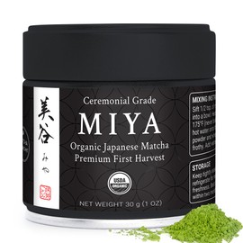 Matcha Konomi Miya Matcha 30 G - Té Verde Matcha Japonés Ceremonial Orgánico Premium En Polvo - Primera Cosecha - Sin Azúcar - Certificado Por Usda Y 
