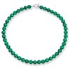 Plain Simple Western Jewelry Dark Forrest Green Imitation Malachite Round