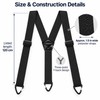 Hidden Suspenders for Men – 1.5-Inch Wide Y-Back Polyester Pants