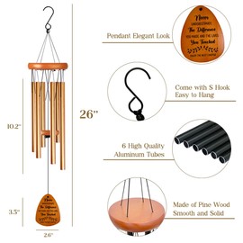 Farewell Gifts for Coworkers Moving Away Gifts for Friends Goodbye Gifts for Coworkers Going Away Gifts for Coworkers Women Retirement Gifts for Women Men Next Chapter Wind Chimes