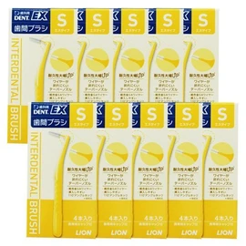 LION Dent EX Interdental Brush S (LION DENT. EX Interdental Brush), 10 Boxes, Set of 40