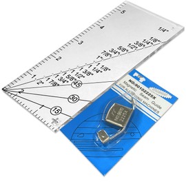 Jonnick Quilting Seam Guide – Sew Seam Allowance Ruler and Magnetic Seam Guide for Sewing Machine – Perforated Seam Gauge for Perfect 1/8” to 2” Straight Line Hems