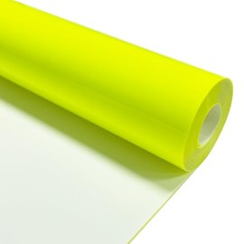 MerryMade Neon Yellow Heat Transfer Vinyl HTV Roll 12" x 20ft. | Easy to Cut, Weed & Transfer, Iron On Vinyl for Cricut, Silhouette Cameo & Other Craft Cutter Cutting Machine