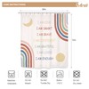 Imirell Kids Boho Rainbow Inspirational Quotes Shower Curtain 60Wx72H Inches
