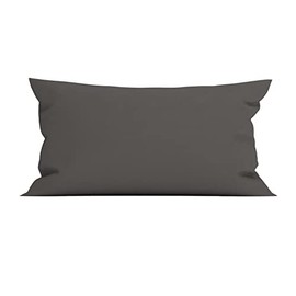 Heckett Lane Mako Satin Cushion Cover Elementi 40 x 80 cm Colour: Classic Anthracite Zip