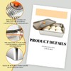 2Pcs Pizza Dough Proofing Box,Stainless Steel Pizza Storage Container with