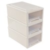Uumitty 6 Quart Stacking Chest Storage Drawer Box, 3 Pack