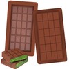 Kamehame Deep Chocolate Bar Molds 2 Pack, Large and Thick