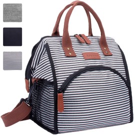 ANGGO 17L Insulated Lunch Bag for Women Men, Large Lunch Bag Lunch Tote Cooler Bag with Shoulder Strap, Water Resistant Thermal Leak-Proof Collapsible Picnic Bag for Work, Picnic, Camping