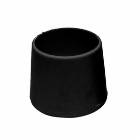 Micel CNT07 Black Round Rubber End Cap Diameter 42 x 38mm (Pack of 25)