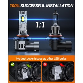 SEALIGHT Fog Bulbs Combo, 𝐒𝐮𝐩𝐞𝐫𝐢𝐨𝐫 𝐁𝐫𝐢𝐠𝐡𝐭𝐧𝐞𝐬𝐬 Fog Bulbs 6500K Cool White for ATVS, Fog Powersports Bulbs Plug-N-Play, Pack of 4