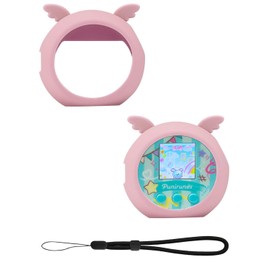 Chanvoo Silicone Case Compatible with Punirunes Interactive Digital Toy - Protective Sleeve with Lanyard (Case Only) - Pink