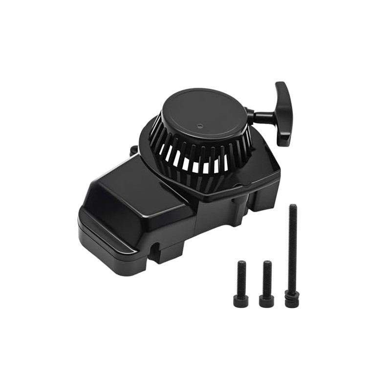 Black Recoil Pull Starter Motorcycle Engine Recoil Starter Replacement for